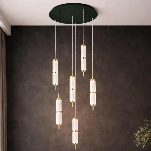 LÁMPARA DE TECHO LED 6 LUCES 48W REGULABLE VIOLETA