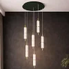 LÁMPARA DE TECHO LED 6 LUCES 48W REGULABLE VIOLETA