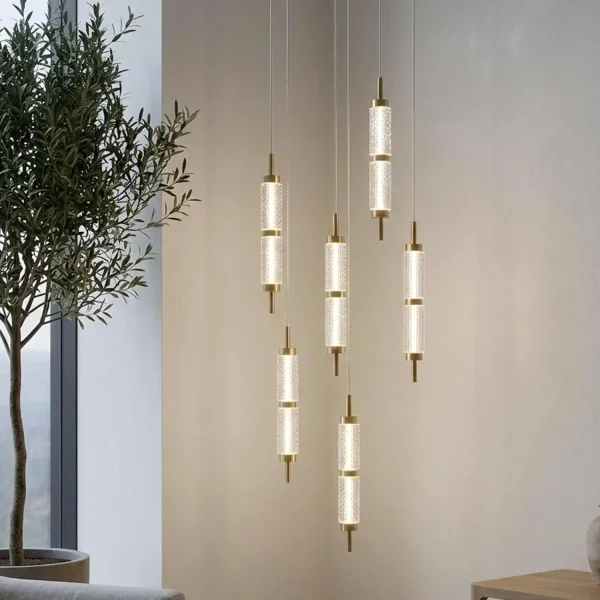 LÁMPARA DE TECHO LED 6 LUCES 48W REGULABLE VIOLETA