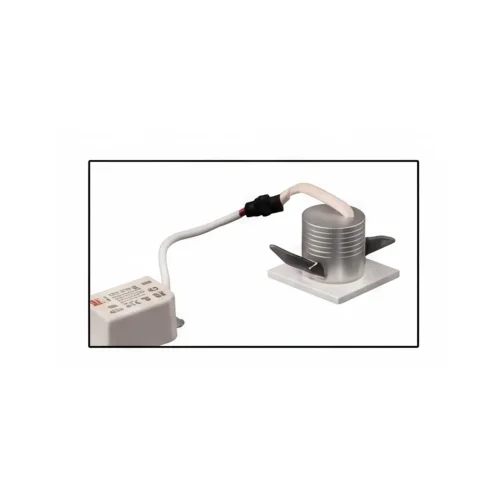 MINI EMPOTRADO LED INTEGRADO 3W 3000K NEGRO CUADRADO