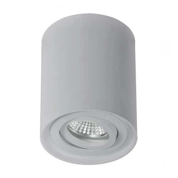 FOCO DE SUPERFICIE BASCULANTE PLATA GU10 REDONDO IP20