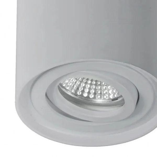 FOCO DE SUPERFICIE BASCULANTE PLATA GU10 REDONDO IP20