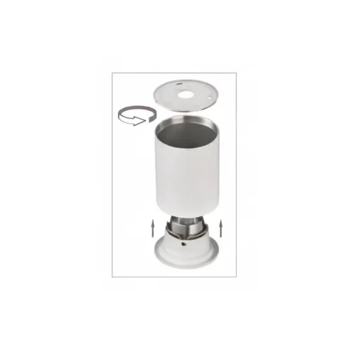 FOCO DE SUPERFICIE FIJO BLANCO GU10 REDONDO IP65