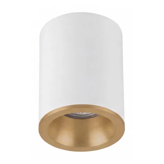 FOCO DE SUPERFICIE FIJO BLANCO ORO GU10 REDONDO IP65