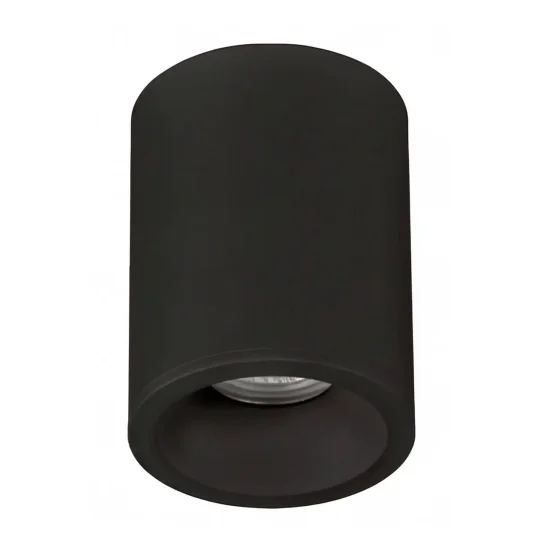 FOCO DE SUPERFICIE FIJO NEGRO GU10 REDONDO IP65