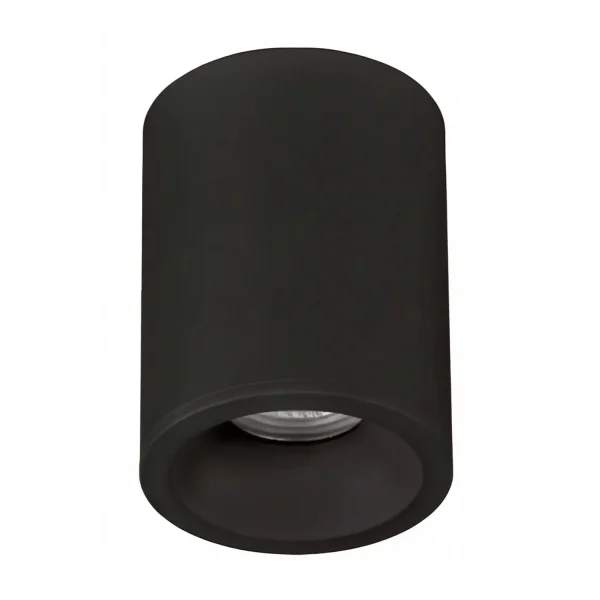 FOCO DE SUPERFICIE FIJO NEGRO GU10 REDONDO IP65
