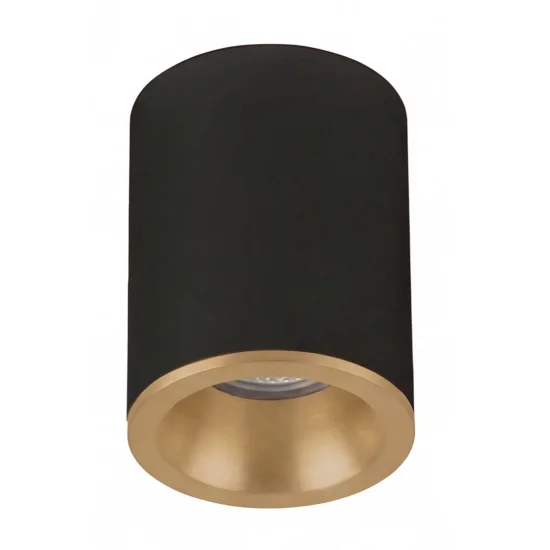 FOCO DE SUPERFICIE FIJO NEGRO ORO GU10 REDONDO IP65