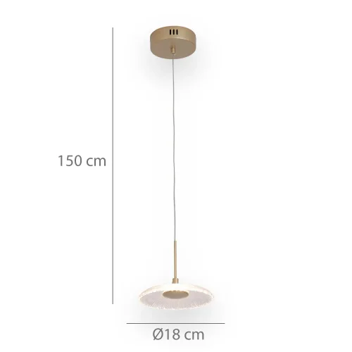 LAMPARA DE TECHO LED 7W REGULABLE DORADO SORIN