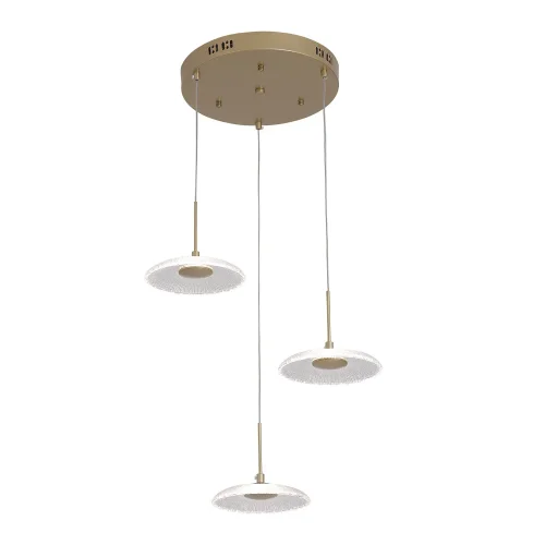 LAMPARA DE TECHO LED 3 LUCES 20W REGULABLE DORADO SORIN