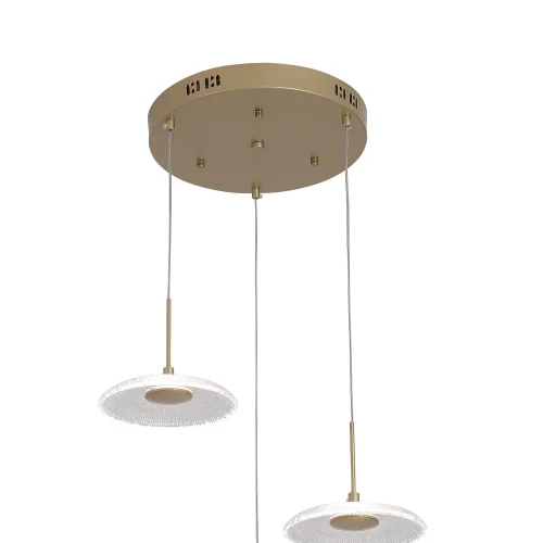 LAMPARA DE TECHO LED 3 LUCES 20W REGULABLE DORADO SORIN