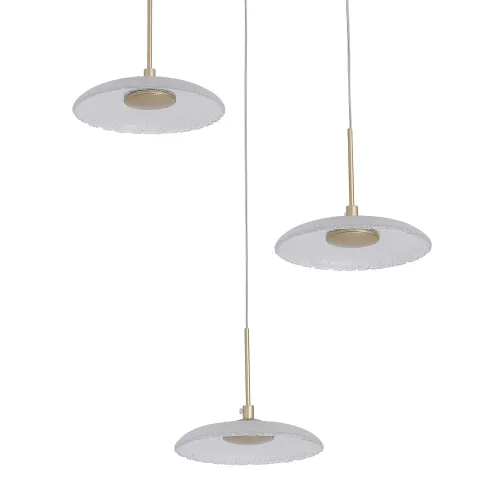 LAMPARA DE TECHO LED 3 LUCES 20W REGULABLE DORADO SORIN