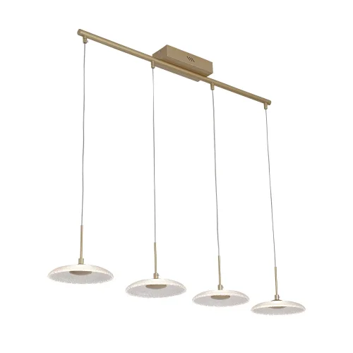 LAMPARA DE TECHO LED 4 LUCES 25W REGULABLE DORADO SORIN