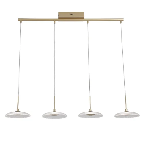 LAMPARA DE TECHO LED 4 LUCES 25W REGULABLE DORADO SORIN