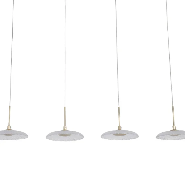 LAMPARA DE TECHO LED 4 LUCES 25W REGULABLE DORADO SORIN