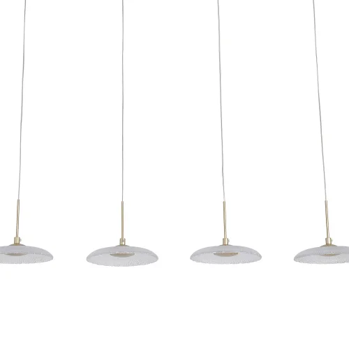 LAMPARA DE TECHO LED 4 LUCES 25W REGULABLE DORADO SORIN