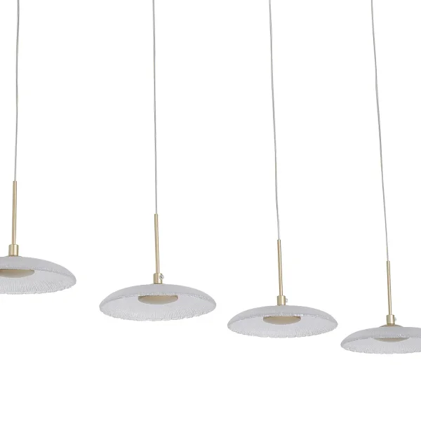 LAMPARA DE TECHO LED 4 LUCES 25W REGULABLE DORADO SORIN