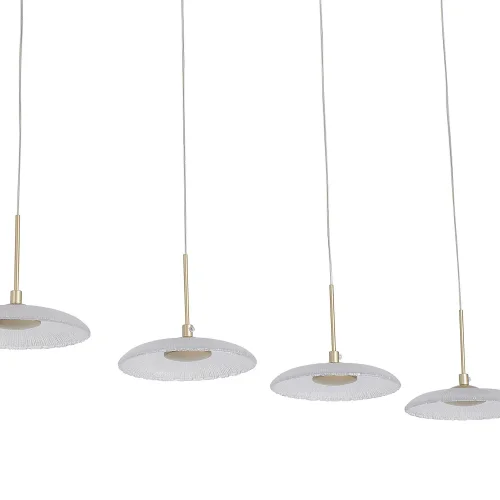 LAMPARA DE TECHO LED 4 LUCES 25W REGULABLE DORADO SORIN