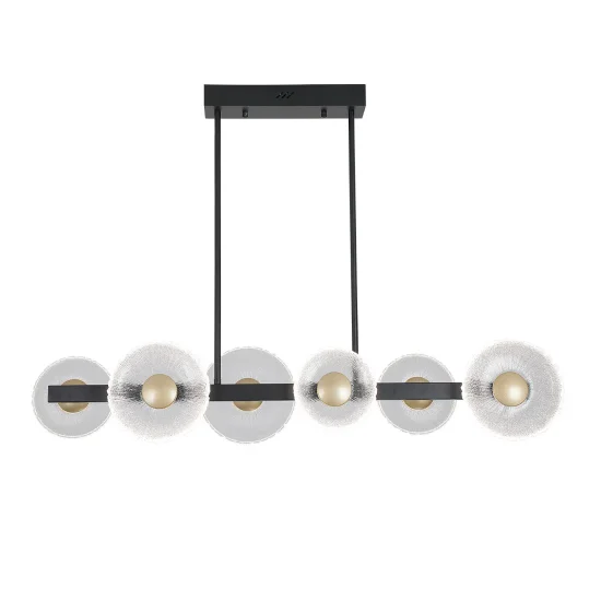 LAMPARA DE TECHO LED 6 LUCES 41W REGULABLE NEGRO SORIN 2