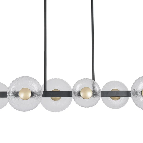 LAMPARA DE TECHO LED 6 LUCES 41W REGULABLE NEGRO SORIN