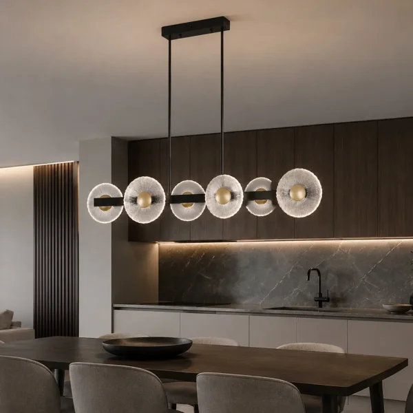 LAMPARA DE TECHO LED 6 LUCES 41W REGULABLE NEGRO SORIN