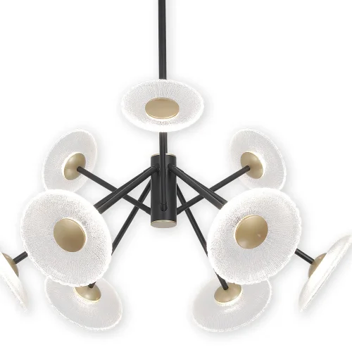 LAMPARA DE TECHO LED 9 LUCES 60W REGULABLE NEGRO SORIN