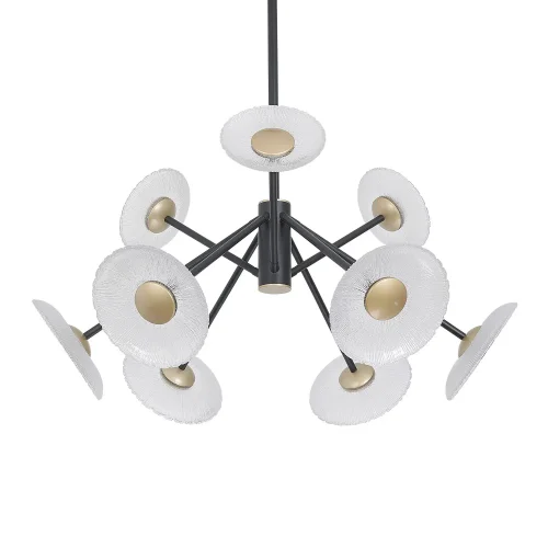 LAMPARA DE TECHO LED 9 LUCES 60W REGULABLE NEGRO SORIN