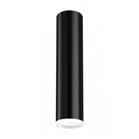 FOCO DE SUPERFICIE NEGRO GU10 CILINDRO IP20