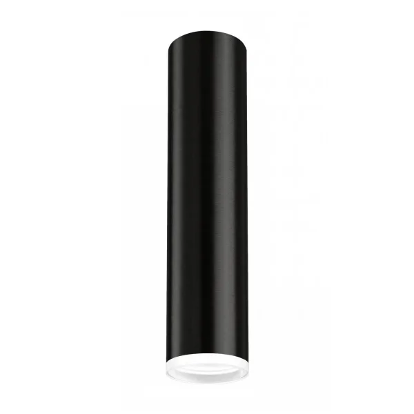 FOCO DE SUPERFICIE NEGRO GU10 CILINDRO IP20