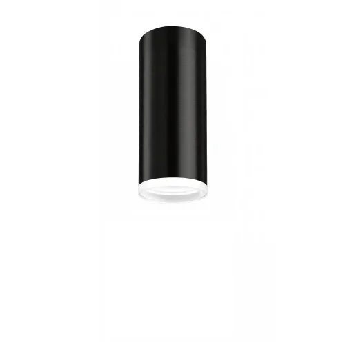 FOCO DE SUPERFICIE CILINDRO NEGRO GU10 16,5 CM C/ARO