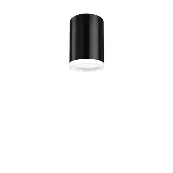 FOCO DE SUPERFICIE CILINDRO NEGRO GU10 8 CM C/ARO