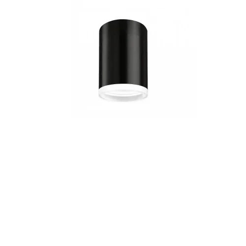 FOCO DE SUPERFICIE CILINDRO NEGRO GU10 8 CM C/ARO