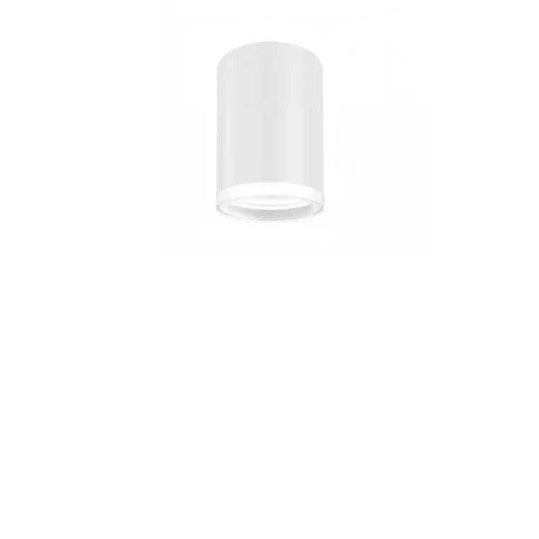 FOCO DE SUPERFICIE CILINDRO BLANCO GU10 8 CM C/ARO