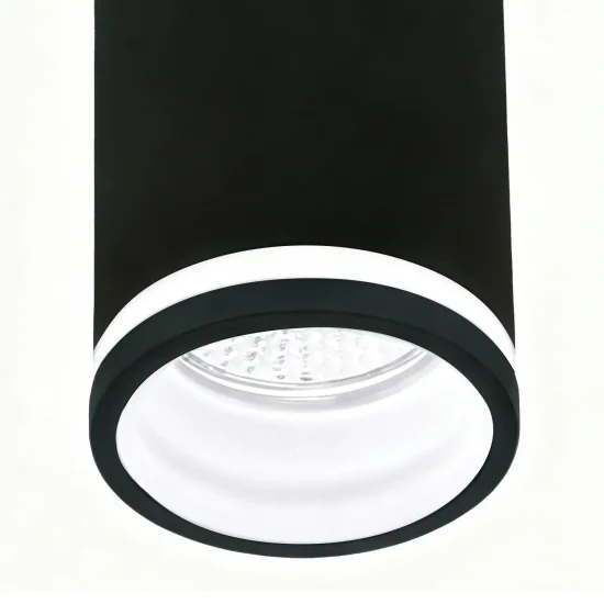 FOCO DE SUPERFICIE CON DIFUSOR Ø6CM GU10 NEGRO 2