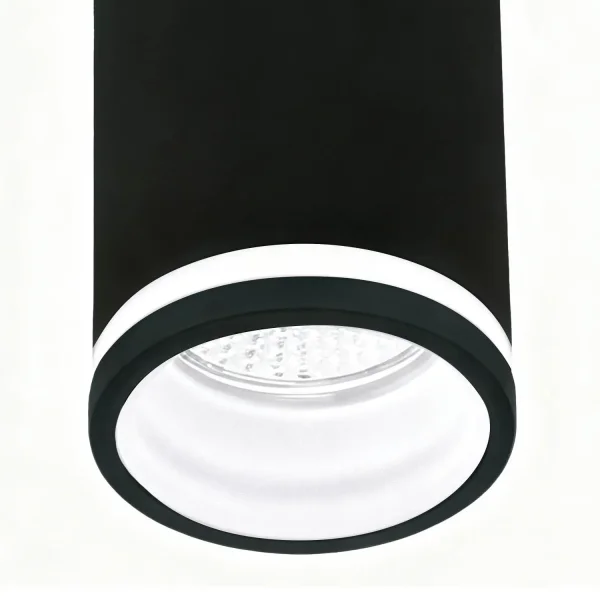 FOCO DE SUPERFICIE CON DIFUSOR Ø6CM GU10 NEGRO