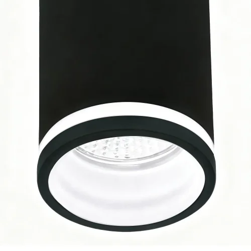 FOCO DE SUPERFICIE CON DIFUSOR Ø6CM GU10 NEGRO