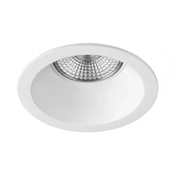 FOCO EMPOTRABLE FIJO Ø9CM ALUMINIO BLANCO GU10