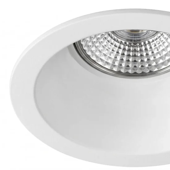 FOCO EMPOTRABLE FIJO Ø9CM ALUMINIO BLANCO GU10 2