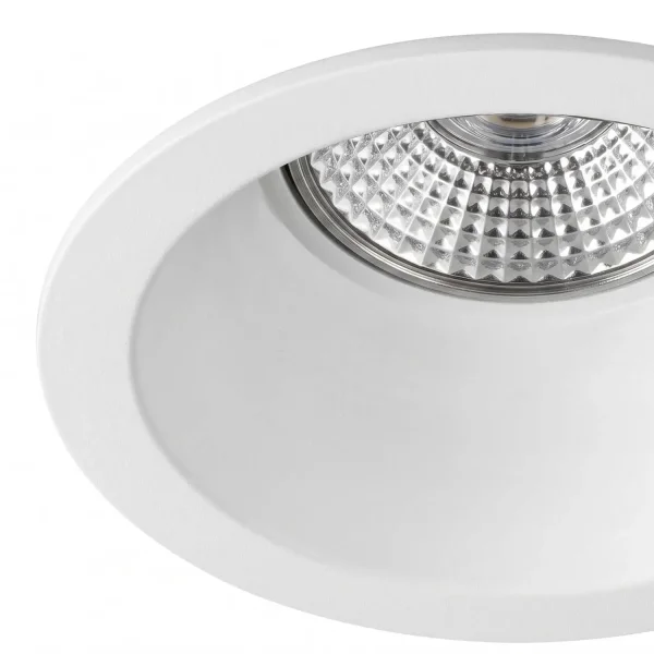 FOCO EMPOTRABLE FIJO Ø9CM ALUMINIO BLANCO GU10