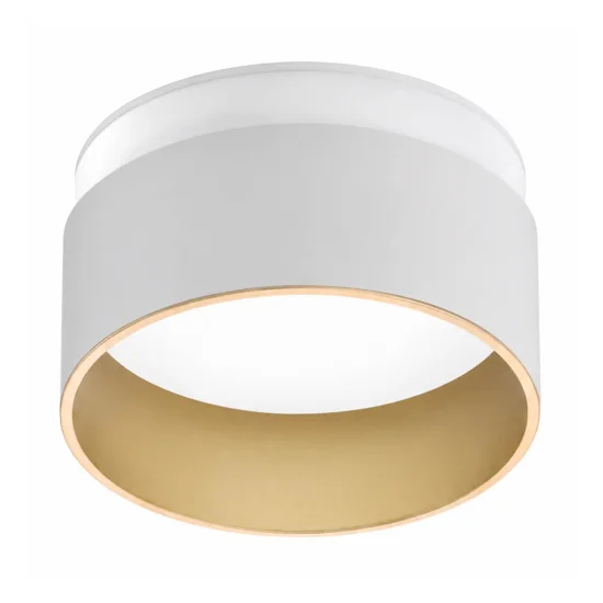 FOCO EMPOTRABLE CON RETROILUMINACIÓN Ø8CM BLANCO/ORO IP44