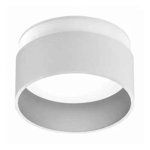 FOCO EMPOTRABLE CON RETROILUMINACIÓN Ø8CM BLANCO/PLATA IP44