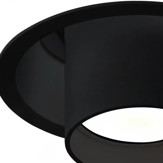 FOCO EMPOTRABLE Ø10,5CM BASCULANTE NEGRO GU10 2
