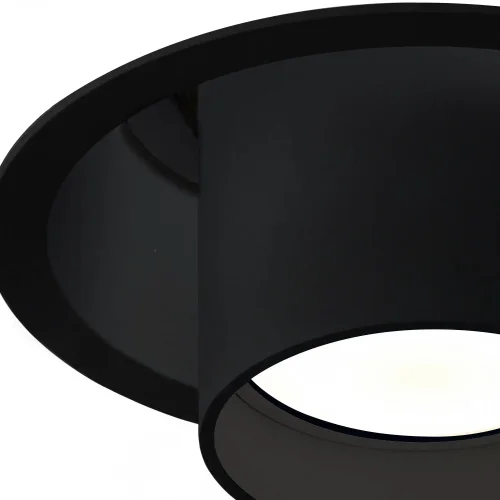 FOCO EMPOTRABLE Ø10,5CM BASCULANTE NEGRO GU10