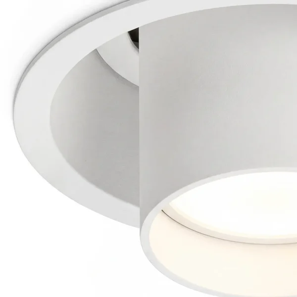 FOCO EMPOTRABLE Ø10,5CM BASCULANTE BLANCO GU10
