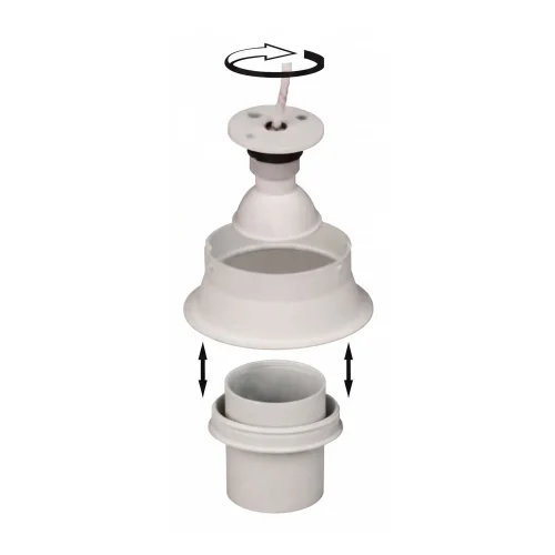FOCO EMPOTRABLE Ø10,5CM BASCULANTE BLANCO GU10