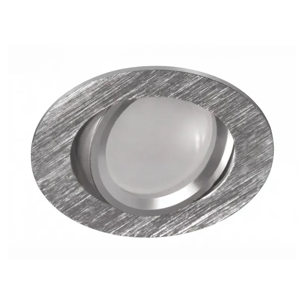 FOCO EMPOTRABLE Ø8,5CM ALUMINIO RAYADO GU10