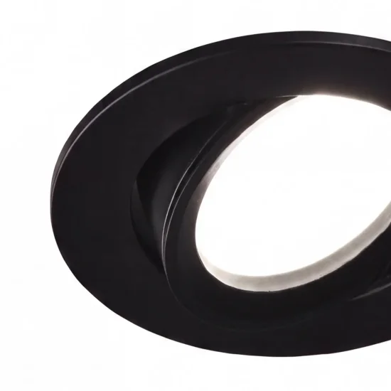 FOCO EMPOTRABLE Ø8,5CM ALUMINIO NEGRO GU10 2