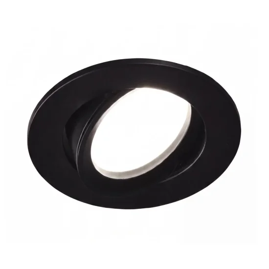 FOCO EMPOTRABLE Ø8,5CM ALUMINIO NEGRO GU10