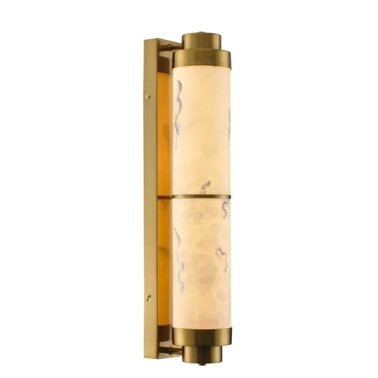 APLIQUE DE PARED LED 17W REGULABLE DE ACERO DORADO Y ACRÍLICO EFECTO MÁRMOL ARIADNA 2