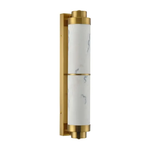 APLIQUE DE PARED LED 17W REGULABLE DE ACERO DORADO Y ACRÍLICO EFECTO MÁRMOL ARIADNA