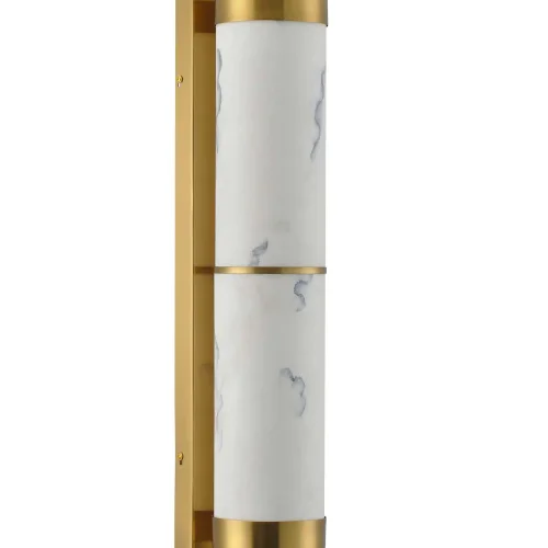 APLIQUE DE PARED LED 17W REGULABLE DE ACERO DORADO Y ACRÍLICO EFECTO MÁRMOL ARIADNA